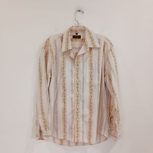 PX Clothing Men's Floral Shirt